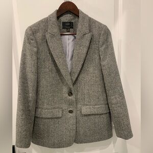 Size 6 Women’s J.Crew Grey Herringbone Blazer